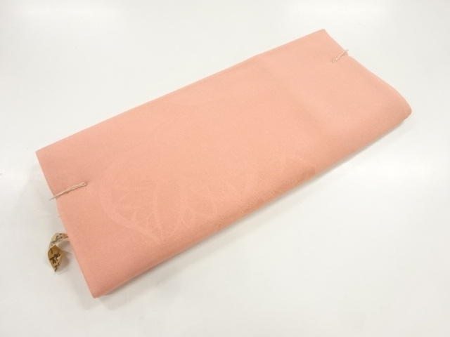 JAPANESE KIMONO / ANTIQUE ARAIHARI FOR HAORI / SILK / WOVEN HOLLYHOCK